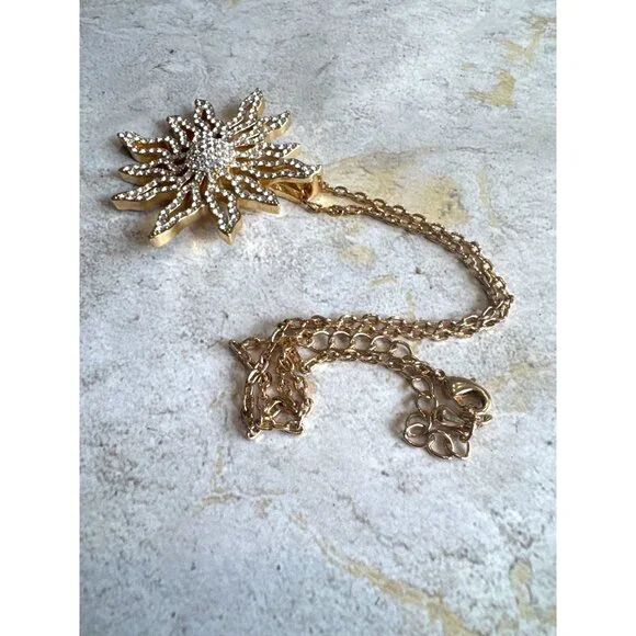 Park Lane Solara Necklace Gold Tone Sunburst Necklace - Picture 6 of 6